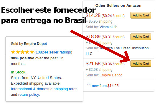 Fornecedor Amazon que entrega no Brasil. Estrogênio Natural.